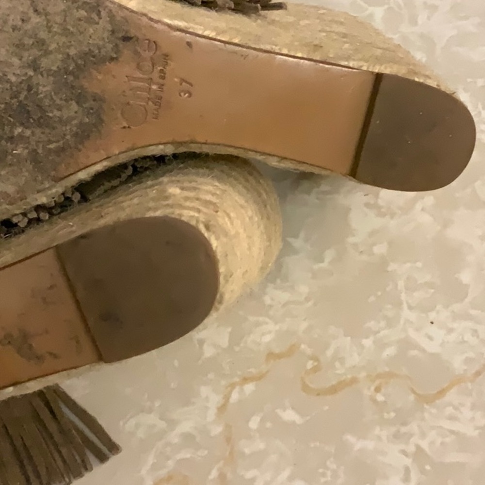 🔥Chloe platform wedges🔥sz-7 Excellent condition - Picture 10 of 12